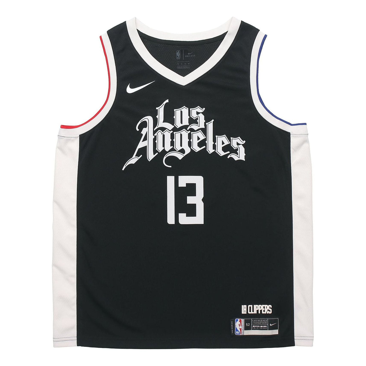 Nike NBA SW Fan Edition Los Angeles Clippers Paul George No. 13 City Edition Sports Basketball Jersey/Vest Black CN1735-014