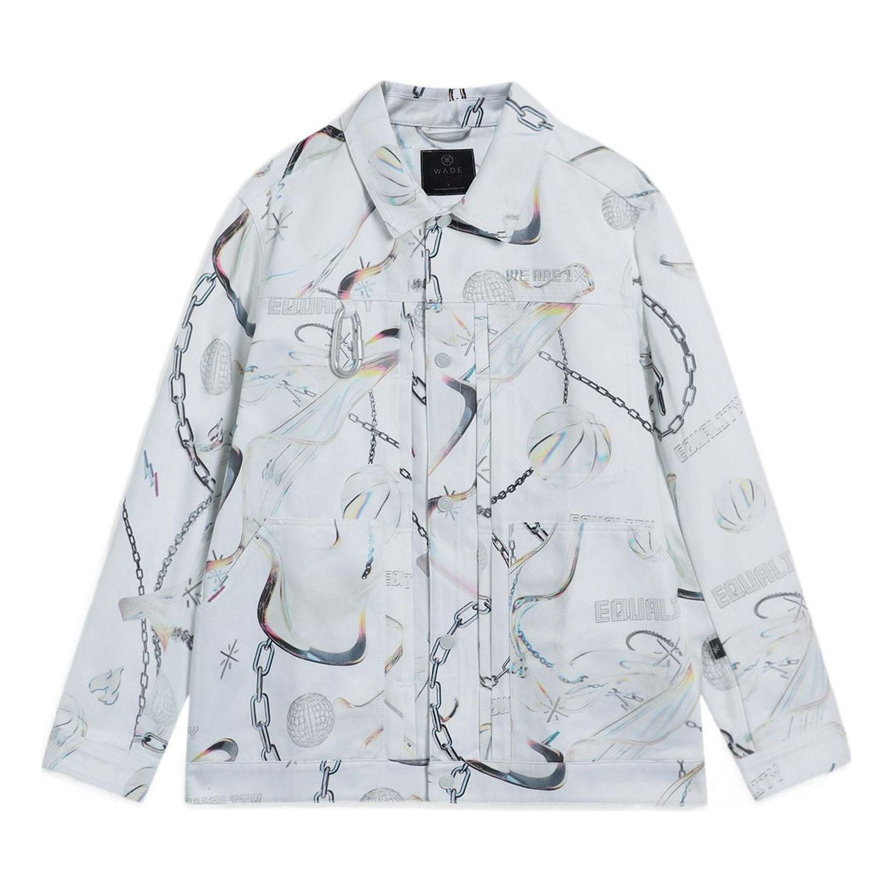 Li-Ning x Glare Way Of Wade Graphic Jacket 'White Grey' AFDS475-2