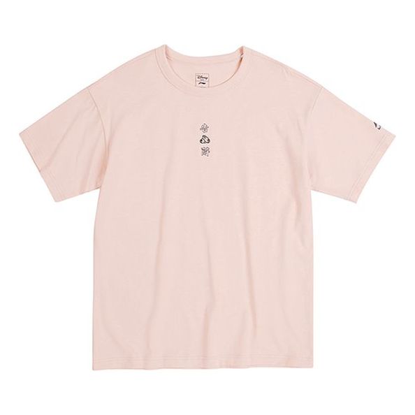 Li-Ning x Disney Kung Fu Logo T-shirt 'Pink' AHSQ315-1