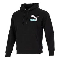 PUMA Colorblock Fandom Logo Hoodie 'Black' 537749-01