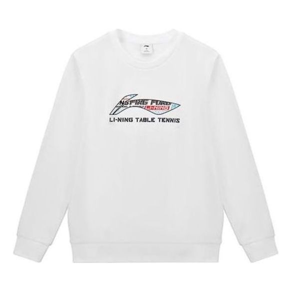 Li-Ning Graphic Table Tennis Sweatshirt 'White' AWDT281-1
