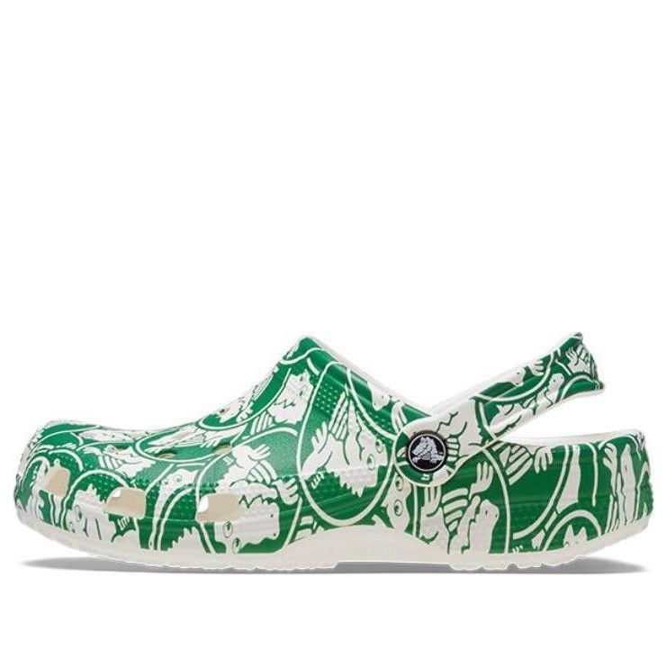 Crocs Classic Duke Print Clogs 'Green' 210003-3WH