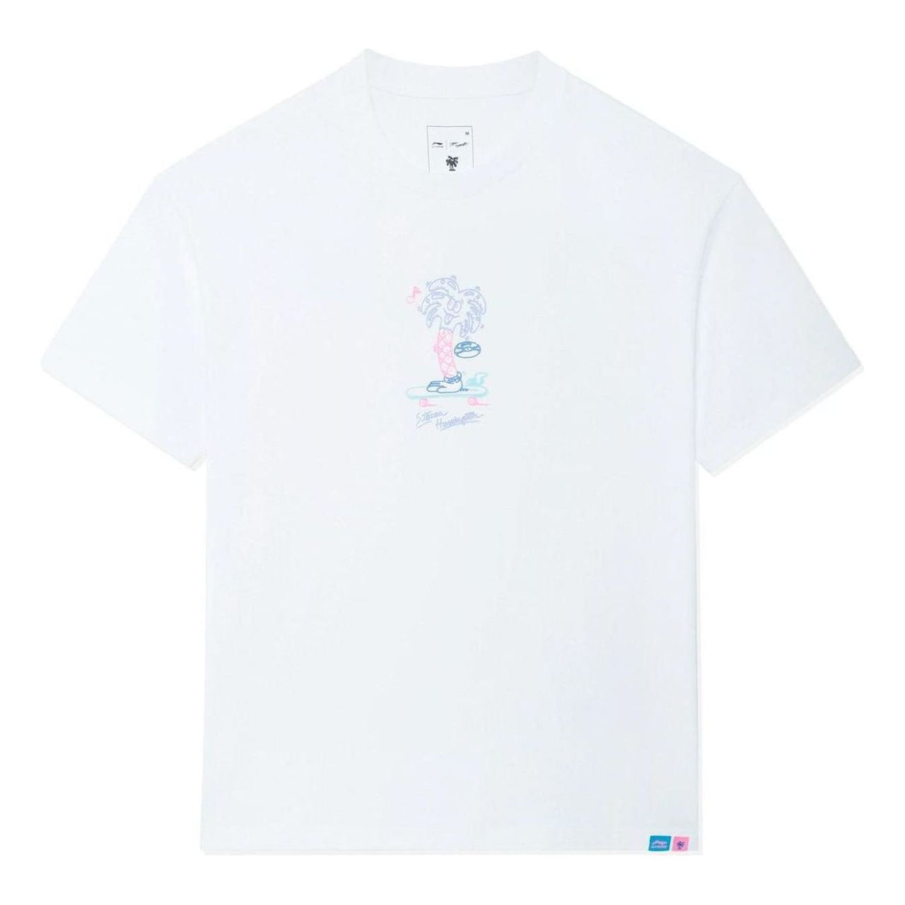Li-Ning x Steven Harrington Cartoon Graphic T-shirt 'White' AHSSC49-3