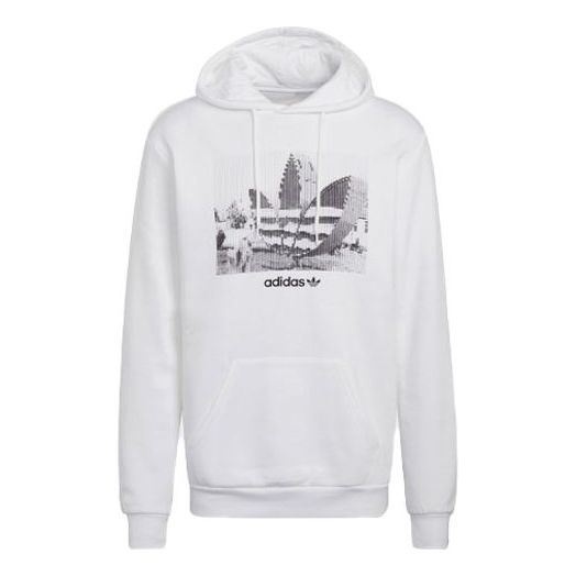 Men's adidas originals Logo Printing Sports Long Sleeves White HC7164