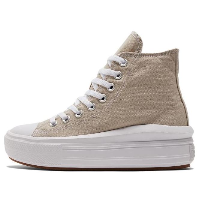 (WMNS) Converse Chuck Taylor All Star Move Platform High 'Beach Stone' A04365C