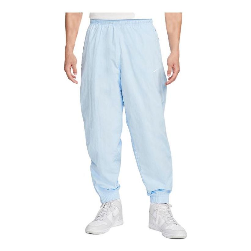 Nike Solo Swoosh Woven Track Pant 'Light Blue' DQ6572-441