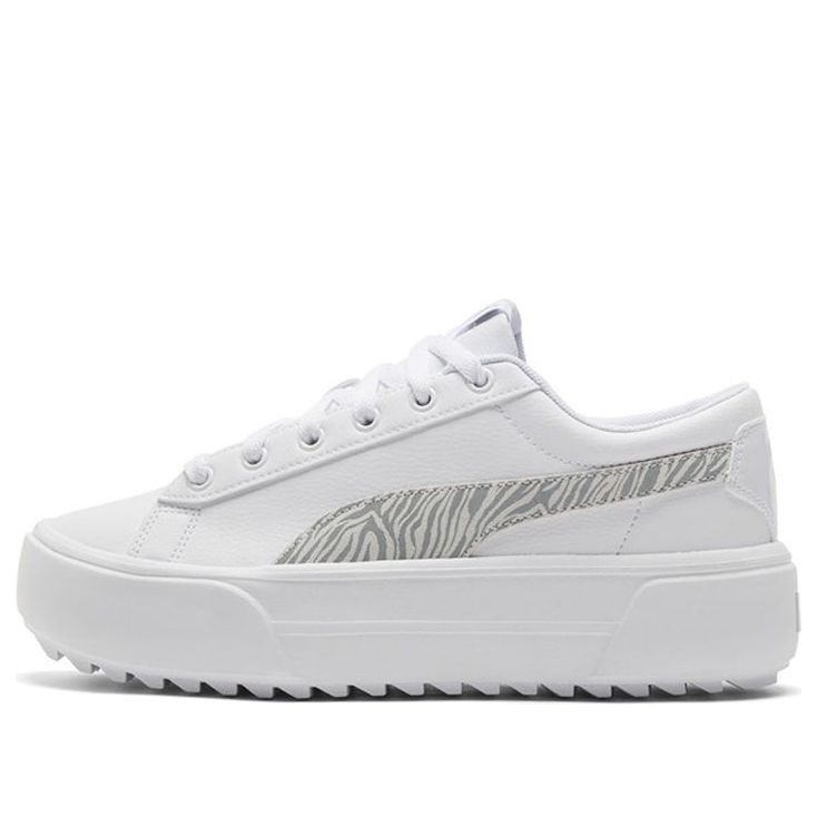 (WMNS) PUMA Kaia Platform Casual Skateboarding Shoes White 383915-02