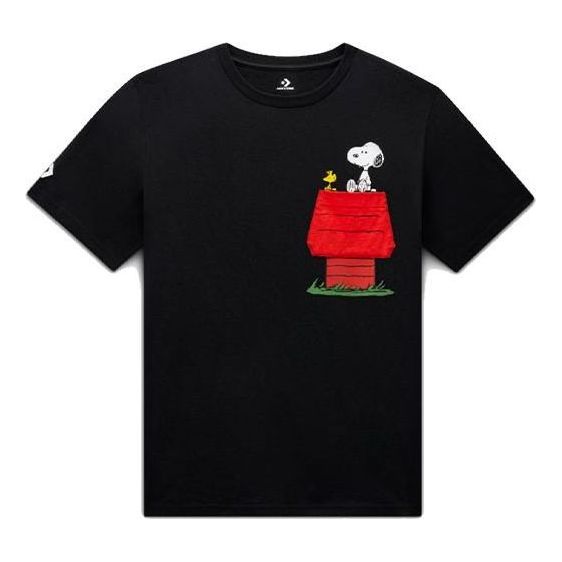Converse x Peanuts Pocket T-Shirt 'Black' 10024374-A01