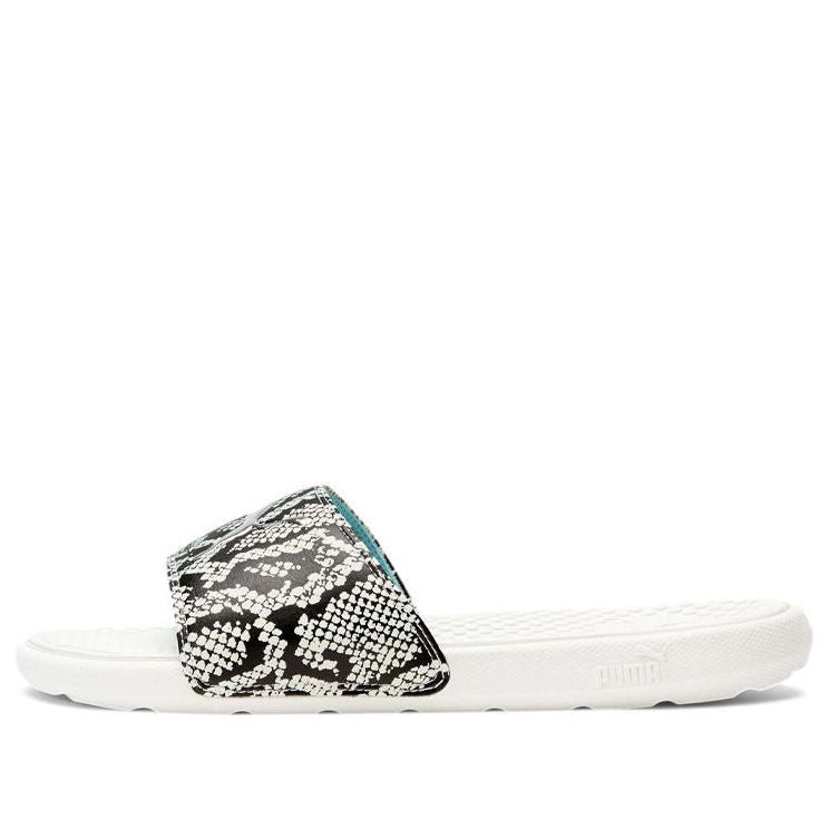 (WMNS) PUMA Cool Cat Snake Slippers White 380794-01