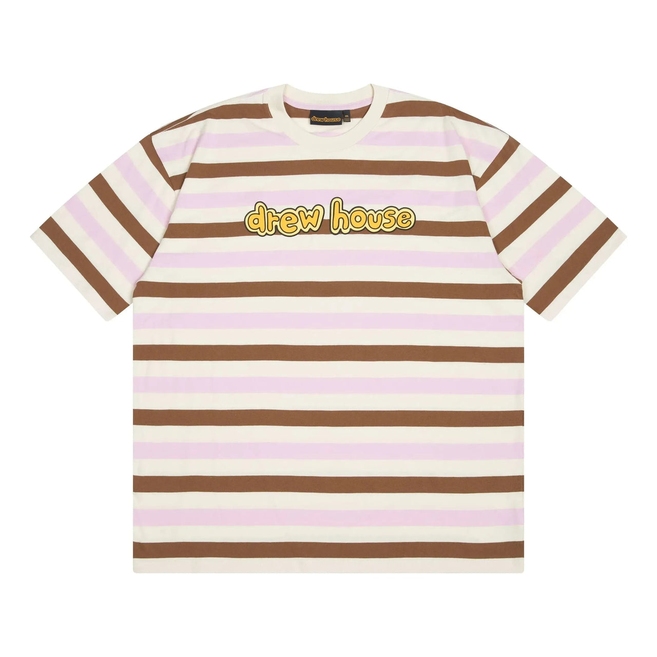 Drew House Cartoon Font T-shirt 'Neapolitan Stripe' DR-SS22-458