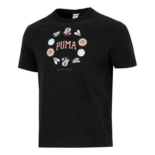 PUMA Downtown Graphic Tee 'Black' 535400-51