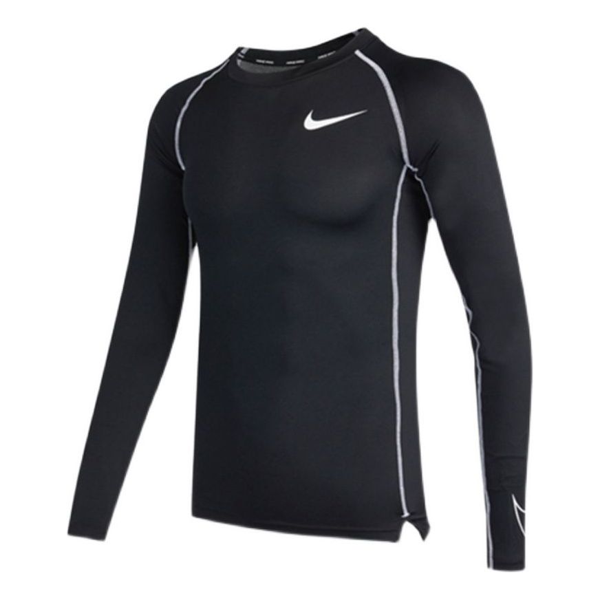 Nike Pro Dri-fit Athleisure Casual Sports Round Neck Long Sleeves Black DD1991-011