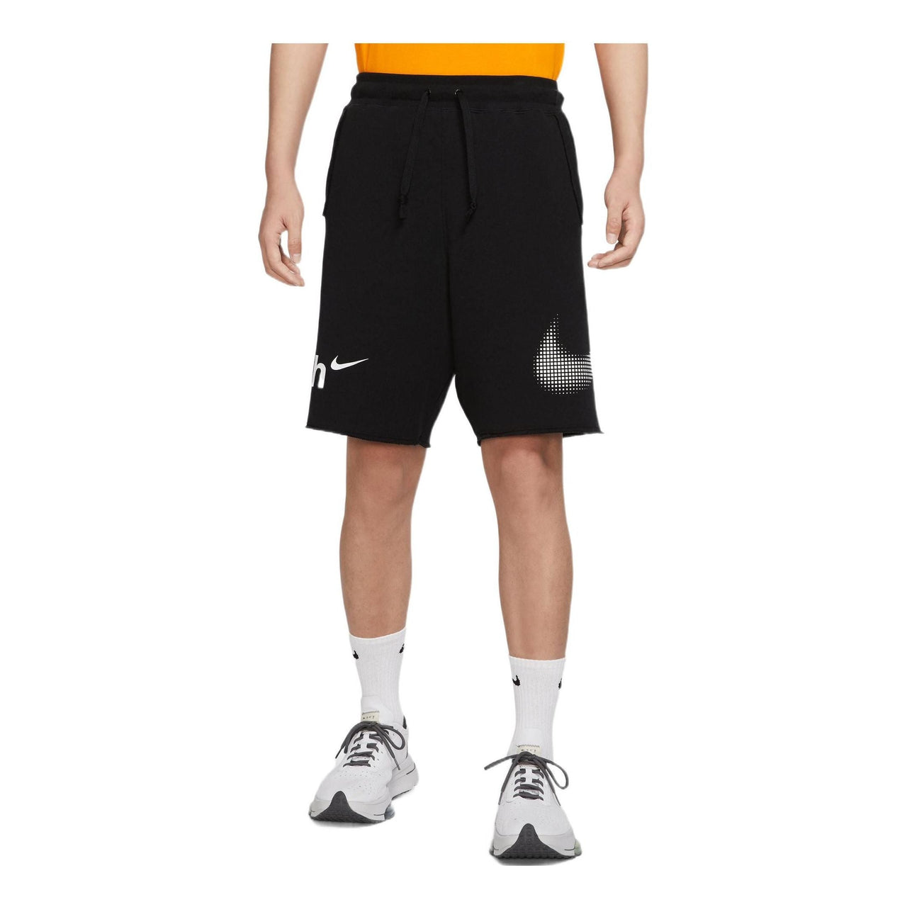 Nike Casual Sports Large Logo Printing Shorts Black DX6310-010