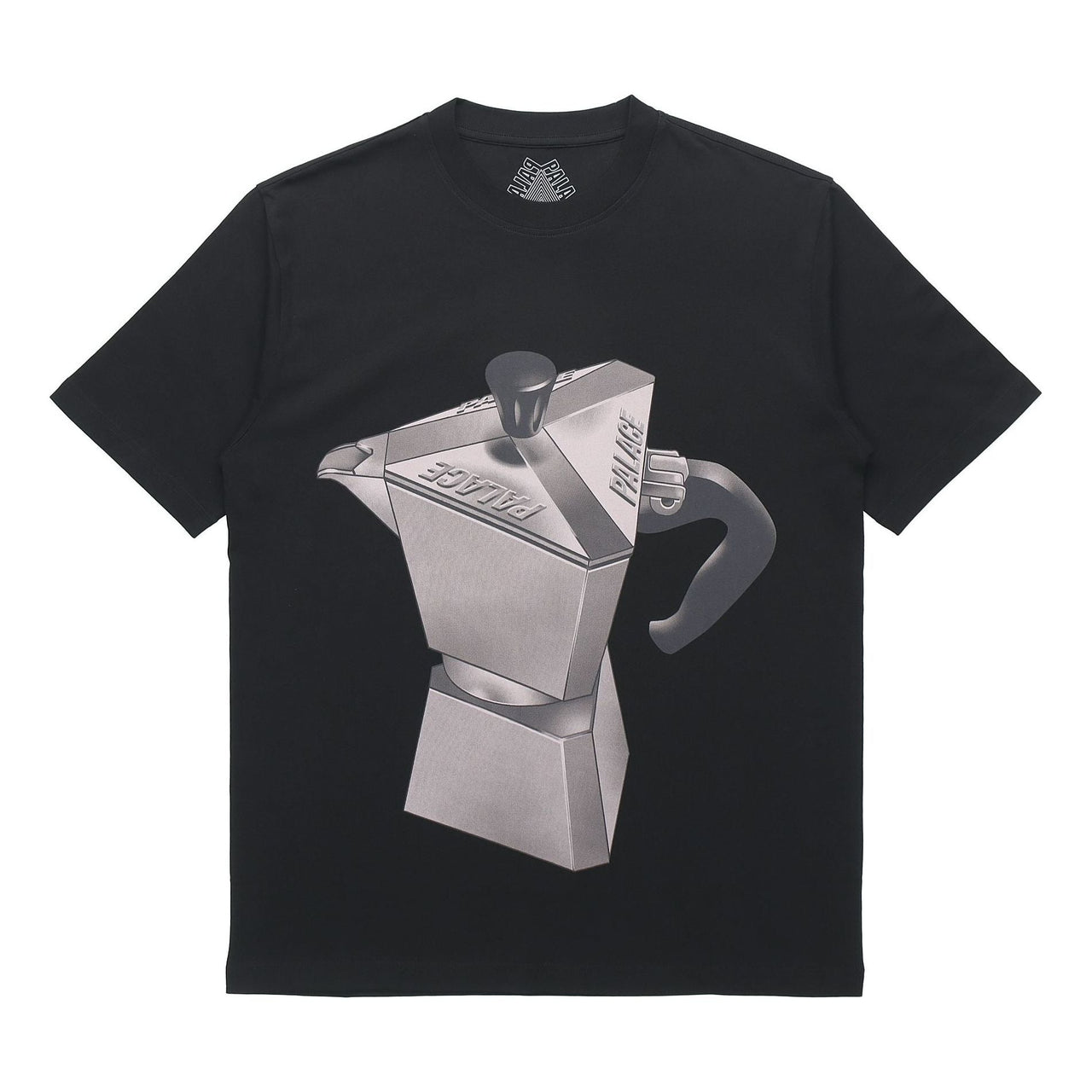 PALACE Nein Tea Black Metallic Coffee Pattern Short Sleeve Unisex P20TS245