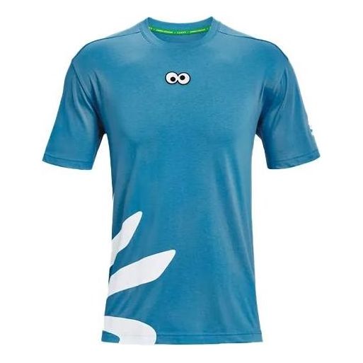 Under Armour Curry Cookie Monster T-shirt 'Blue White' 1366619-422