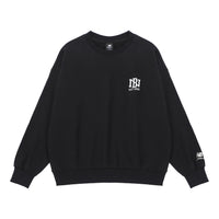 New Balance Logo Print Sweatshirt 'Black White' AMT23330-BK