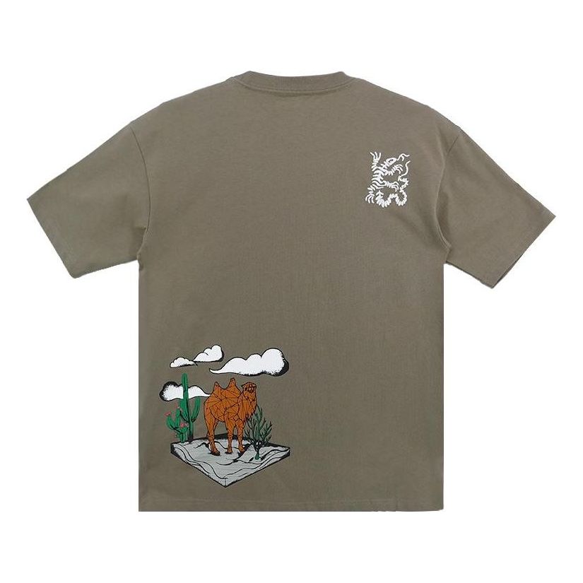 Converse Desert Graphic Tee 'Brownish Green' 10024871-A03