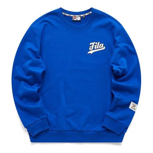 FILA FUSION Pattern Casual Sports Pullover Blue T11M112207F-BU
