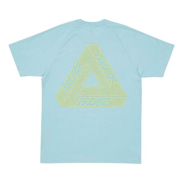adidas x PALACE Crossover Chest Logo Short Sleeve Unisex 'Blue' HE9373