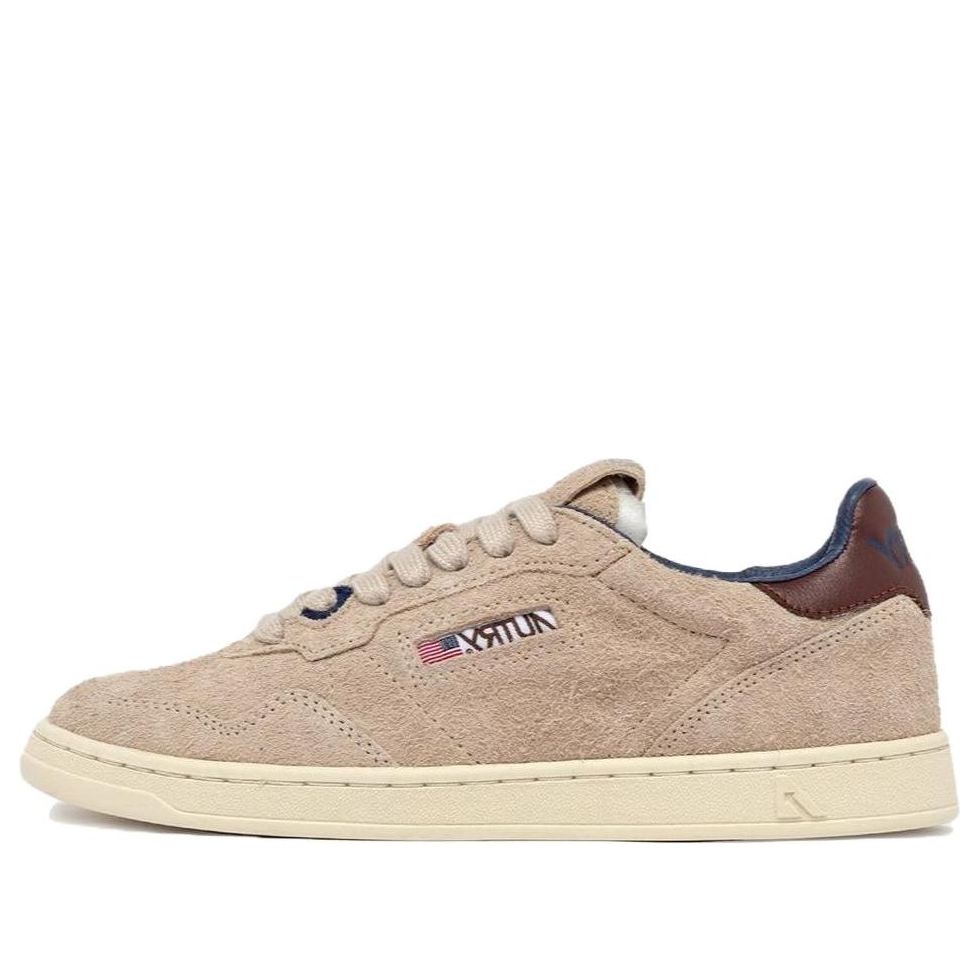 (WMNS) AUTRY New Flat Low Suede 'Ecru and Fudgesickle' FLLW-UL06