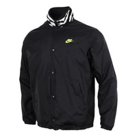 Nike Sportswear Coaches Reversible Fleece Jacket Men Black CV7121-010