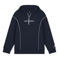 (WMNS) New Balance Athletics Fleece Sweatshirt 'Navy White' AWT11502-ECL