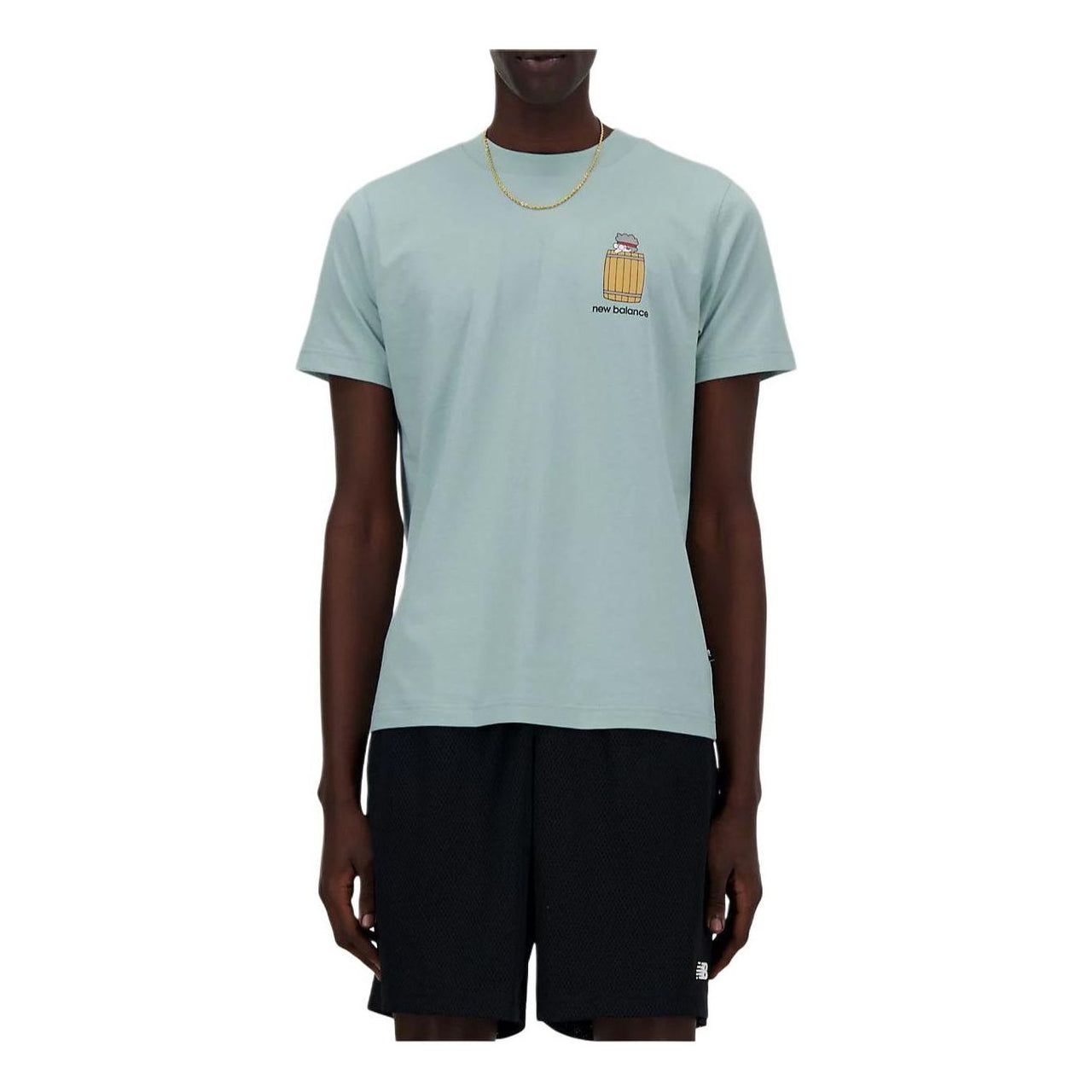New Balance Sport Essentials Barrel Runner T-Shirt 'Blue' MT41596SAM