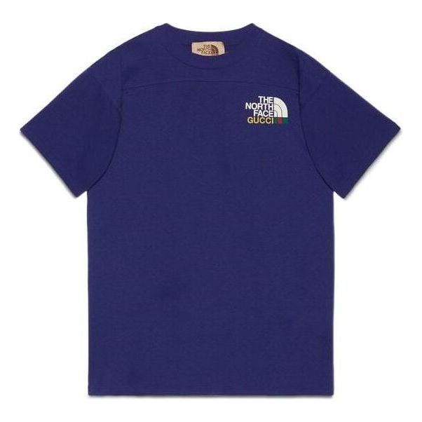 Gucci x The North Face FW21 T-Shirt 'Blue' 671443-XJDRB-4409