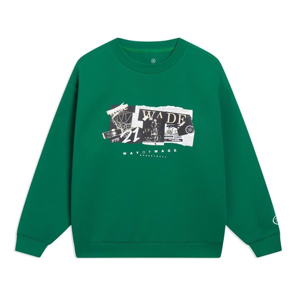 Li-Ning Way Of Wade Photo Graphic Sweatshirt 'Green' AWDT147-7