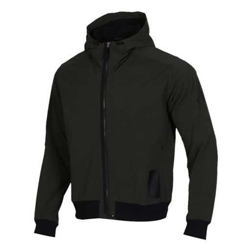 adidas Sports Hooded Jacket Men Dark Brown FJ0257