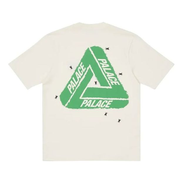 PALACE Fly TShirt Green Triangle Logo Short Sleeve Unisex White P20ES008