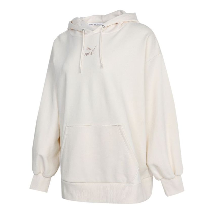 (WMNS) PUMA Classics Oversized Hoodie 'White' 532283-99