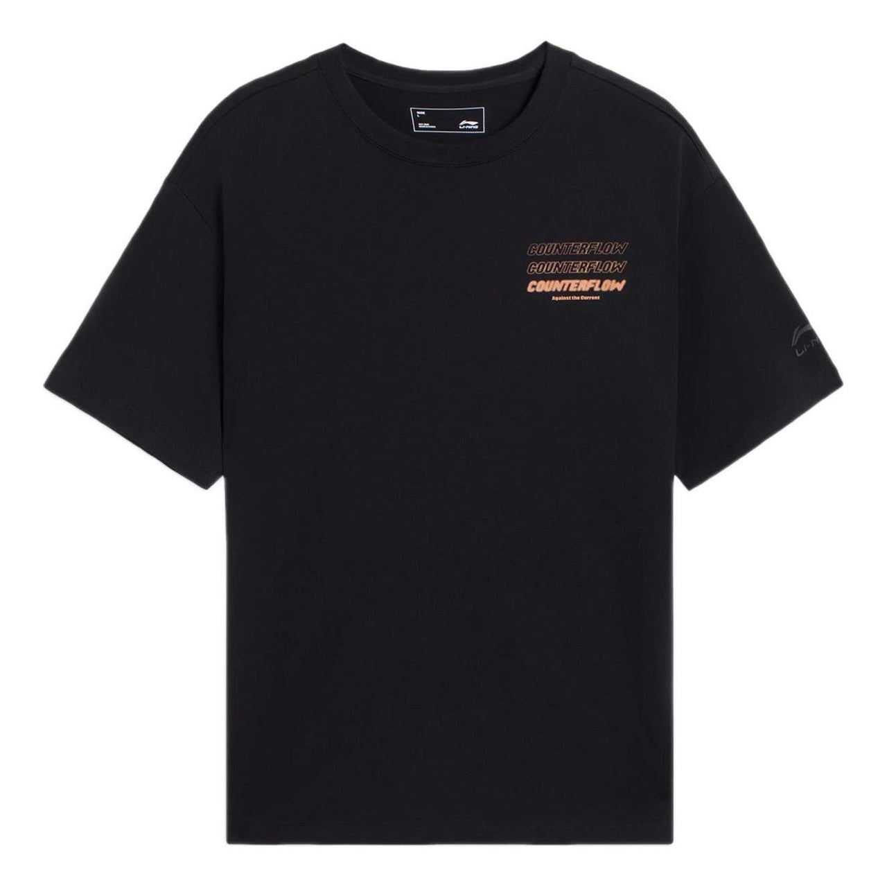 Li-Ning Counterflow Triple Logo T-shirt 'Black' AHSS935-5