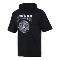 Air Jordan Sportswear Hoody Crew T-Shirt 'Black' FB7428-010
