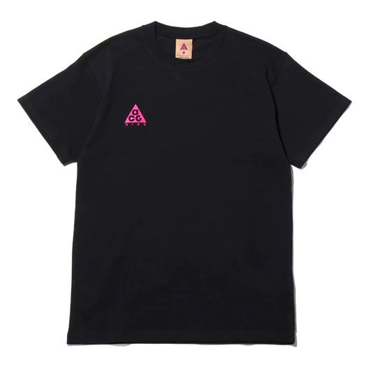 Nike ACG Small Logo Casual Short Sleeve Black / Purple Red BQ7343-013