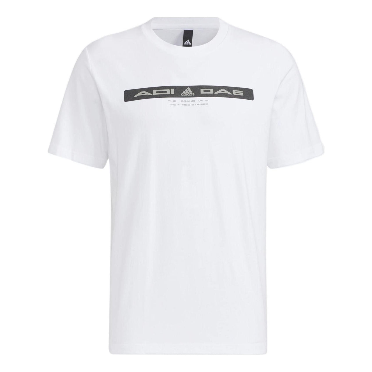 adidas TH Refbar Tee Alphabet Pattern Printing Sports Short Sleeve White HE9949