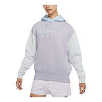 (WMNS) Nike Sportswear Fleece Hoodie 'Lilac Blue White' DO6961-521
