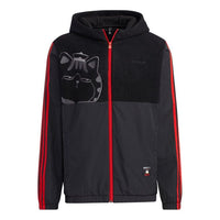 adidas neo x Crossover M Cny Ww Jkt Casual Sports Hooded Jacket Black GP5763