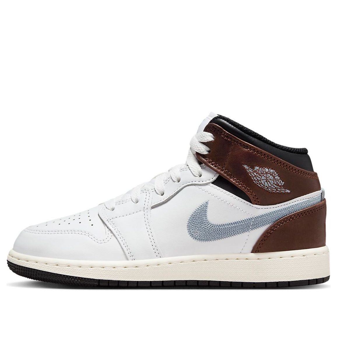 (GS) Air Jordan 1 Mid SE 'White Blue Grey' FQ8162-142