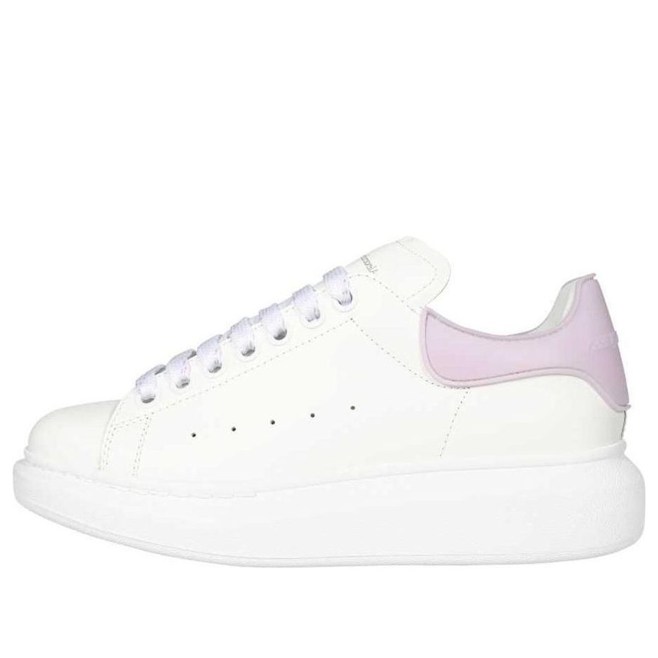 (WMNS) Alexander McQueen Larry Leather Sneakers 'White Lilac' 621056WHXMT9746