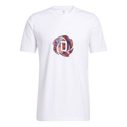 adidas Mic Rose Tee Basketball Sports Short Sleeve White GQ1361