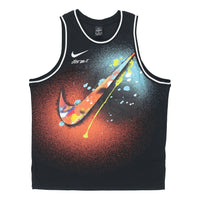 Nike Men's 2021 Summer New Colorful Logo Top Sleeveless T-shirt Multicolor DJ5217-010