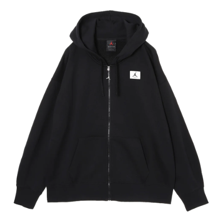 (WMNS) Air Jordan Flight Full-Zip Hoodie 'Black' DZ3360-010