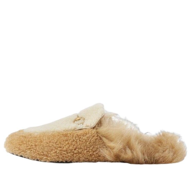 (WMNS) Gucci Horsebit Shearling Slippers 'Beige' 722964-FAAY3-2641