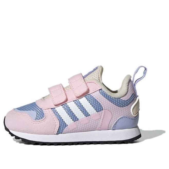 (TD) adidas Originals ZX 700 HD Retro Casual Fashion Sneakers 'Pink Purple Wonder White' GZ7518