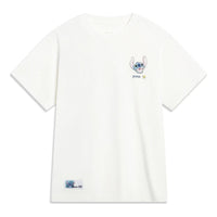 (WMNS) Li-Ning x Disney Stitch Graphic T-shirt 'Creamy White' AHST500-1