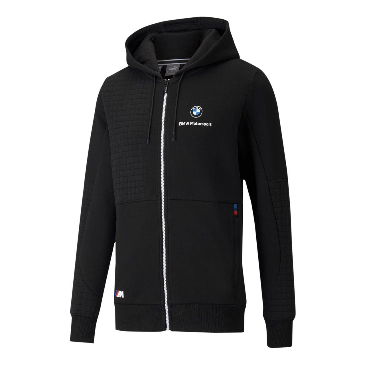PUMA x BMW M Motorsport Regular Fit Full-Zip Regular Fit Hoodie 'Black White' 531187-01