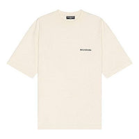 Balenciaga Logo T-Shirt Medium Fit 'Beige' 612966TMVF49069