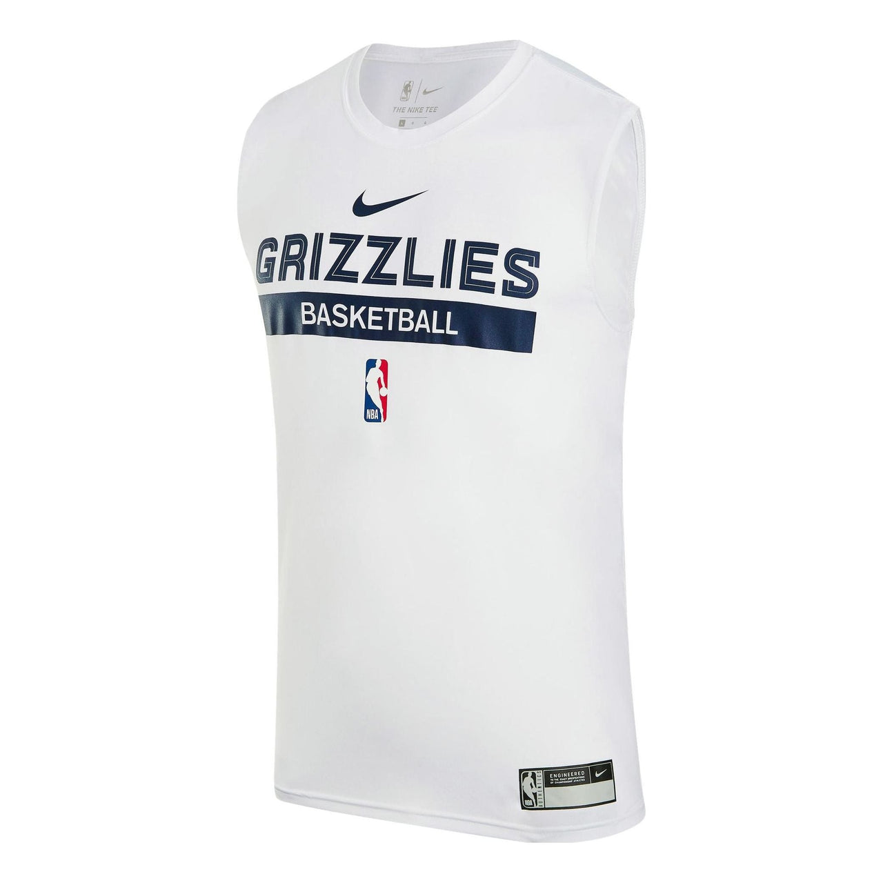 Nike x NBA DRI-FIT Memphis Grizzlies Training Jerseys 'White' FN5207-100