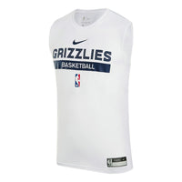 Nike x NBA DRI-FIT Memphis Grizzlies Training Jerseys 'White' FN5207-100